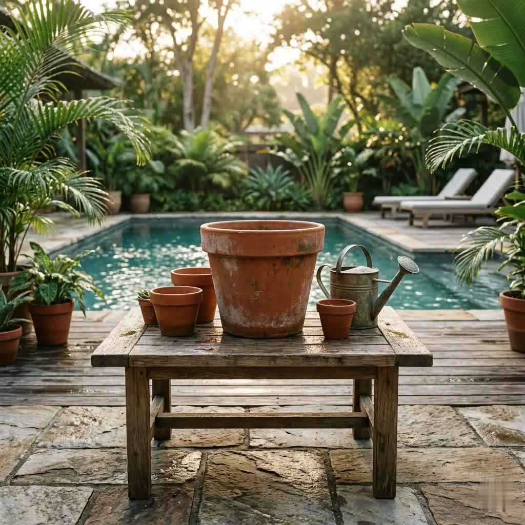 Wicker plant pots for indoor and outdoor greenery