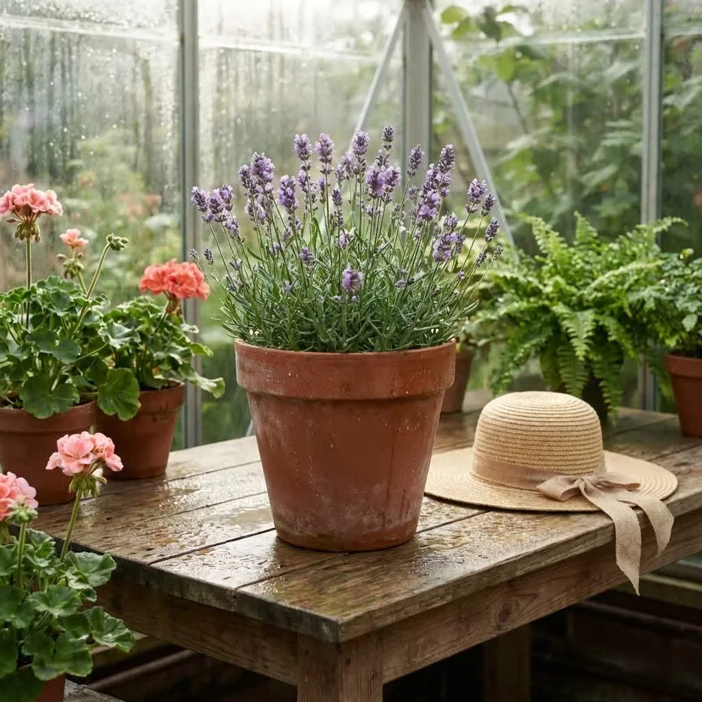 White ceramic plant pots for greenery